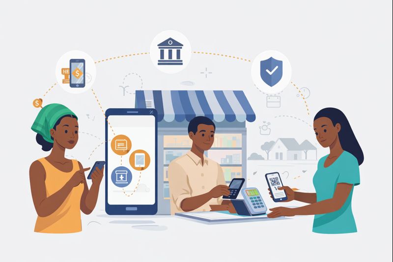 Financial Inclusion and Access series illustration